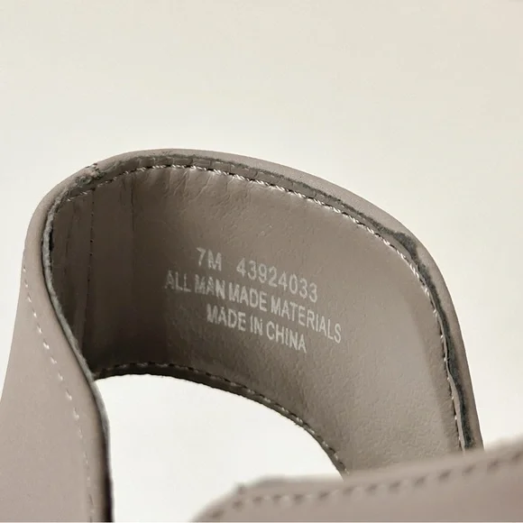 C Comfort EST. 1946 Taupe Gray Slingback Block Heel Sandal Booties - Picture 8 of 10